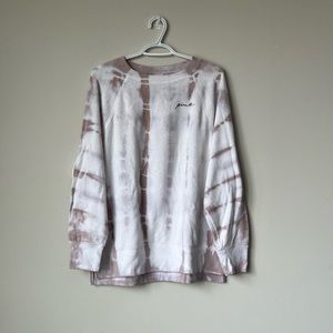 pink vs | tie dye sweatshirt